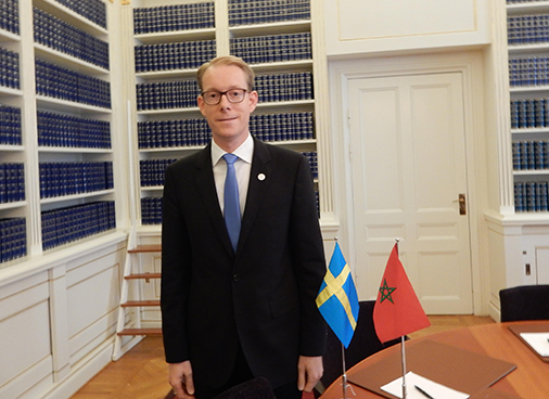 Le Premier vice-président du Parlement suédois, Tobias Billstrom