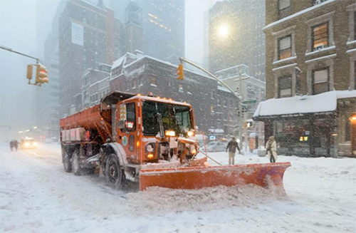 Un chasse-neige à New York  © Ph : DR